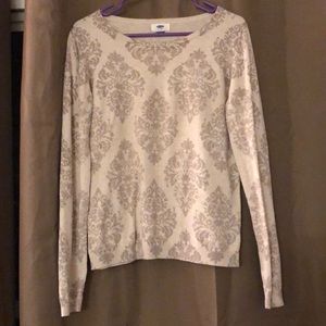 Damask pattern sweater